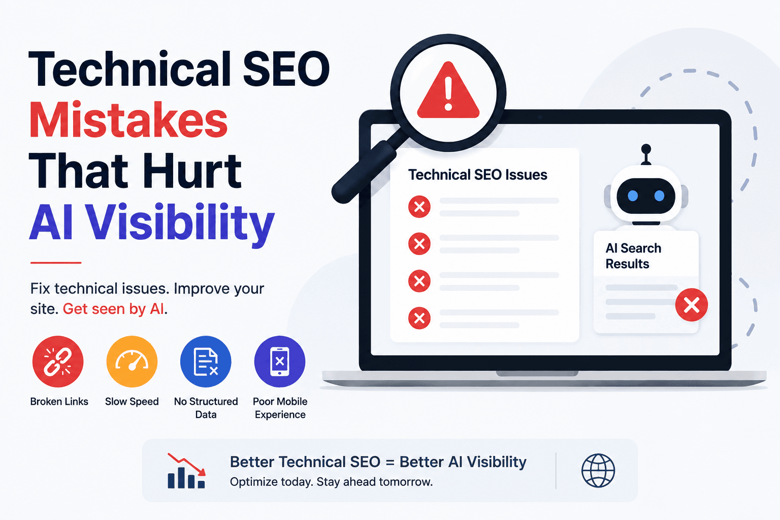Technical SEO Mistakes That Hurt AI Visibility